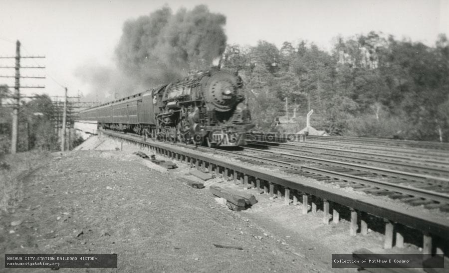 Postcard: Boston & Albany Railroad at Riverside, Newton, Massachusetts